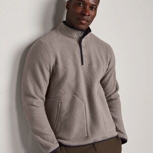 RHONE FAIRBANKS FLEECE PULLOVER Large NWOT